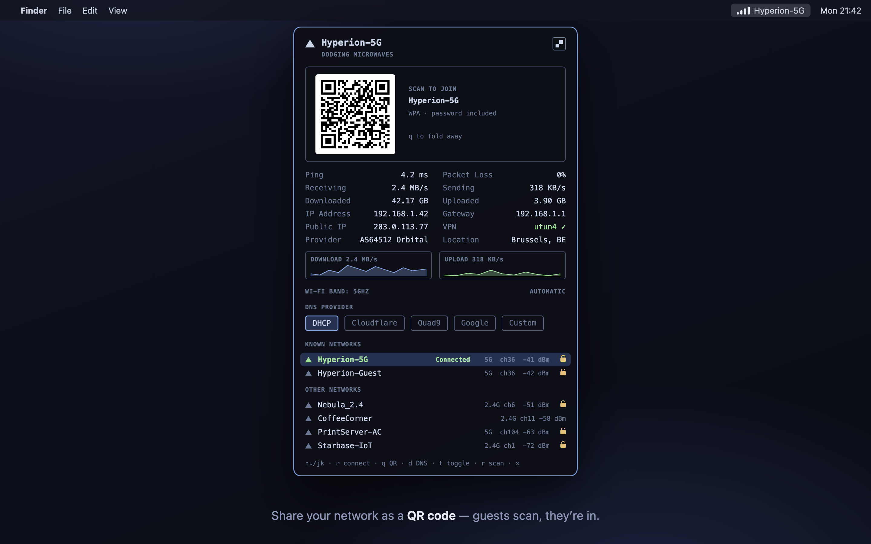 QR sharing
